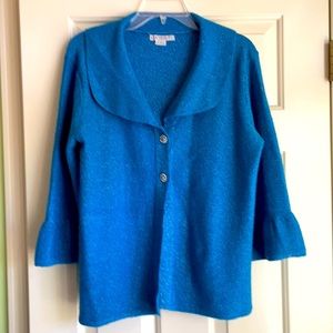 Shawl collar dressy cardigan sweater